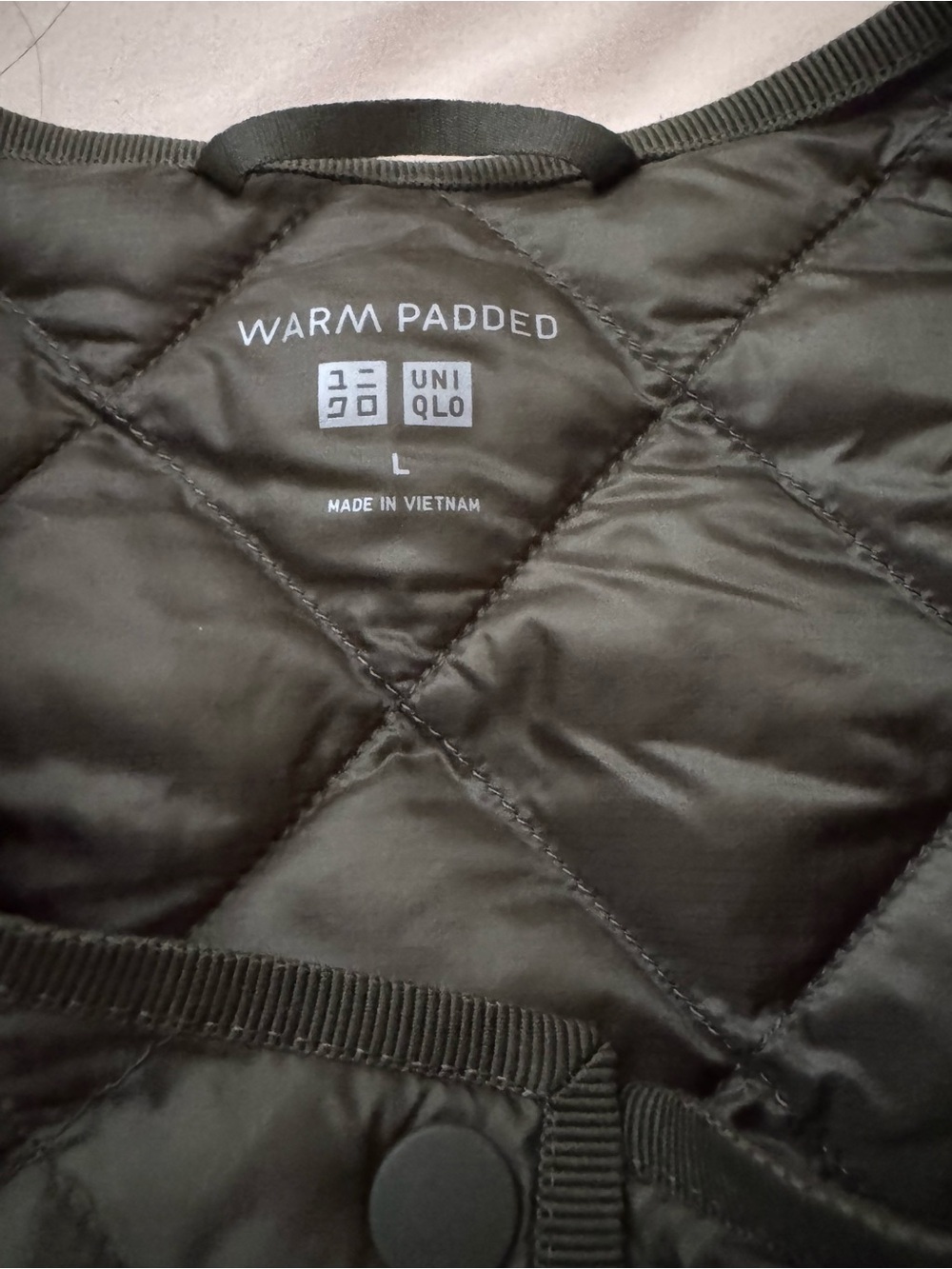 Uniqlo Quilted Lightweight Puffer Jacket —Olive - Picture 2 of 5